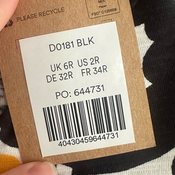 Boden - Easy Notch Neck Jersey Dress - Size 2 - Picture 2 of 4